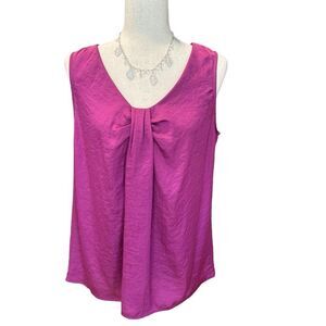LOFT Sleeveless Blouse Pinkish-Purple Size Medium